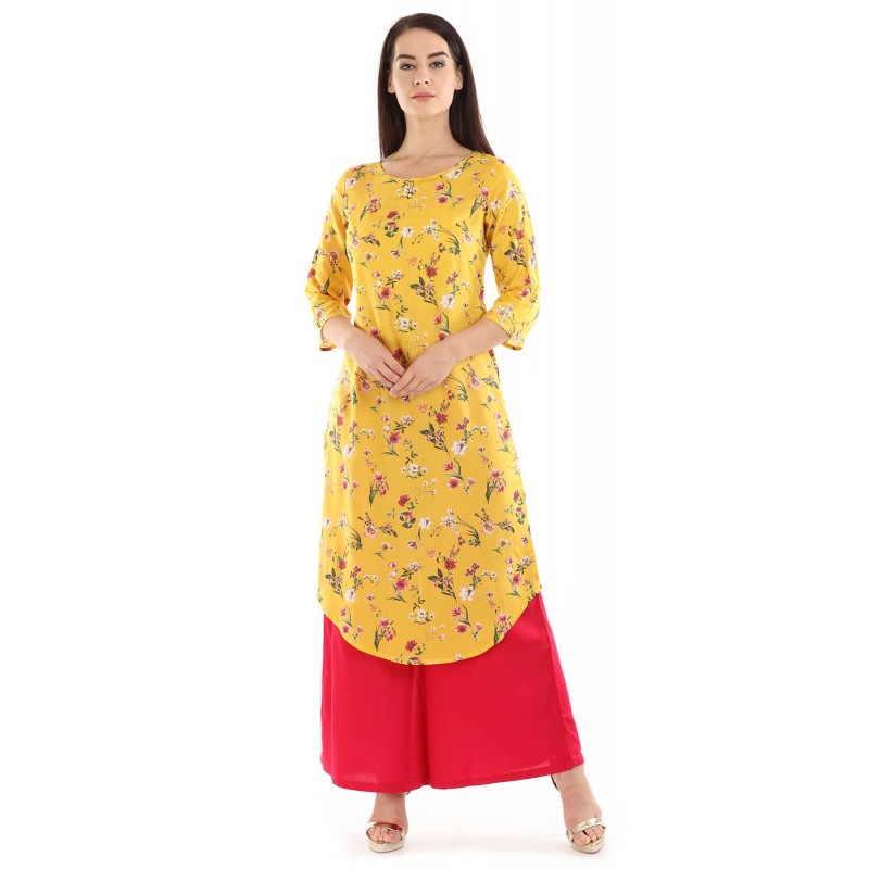 Ikkat... The women word presents beautiful Casual kurti for Working Class, College  Girls💁💁 Fabric: Cotton. Flex Sizes: M/38, ✂✂ Work: One Side pocket. |  SaSi on Style Boutique