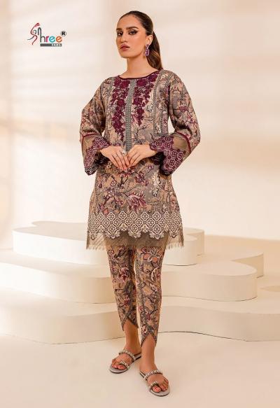 Shree Fabs Firdous Remix Cotton Embroidery Pakistani Summer Dress Materials  Collection