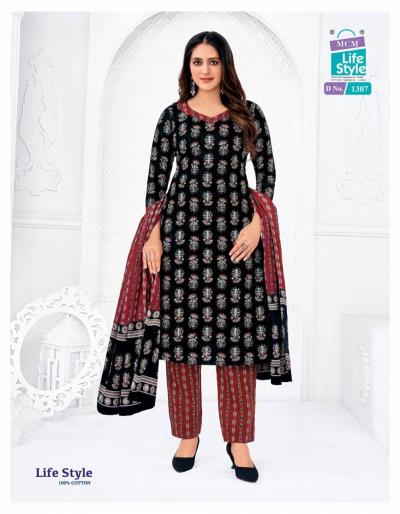white christmas dresses Embroidered Pure Cotton Dress Material with Chiffon Dupatta – RKG SHOPPING main image 1