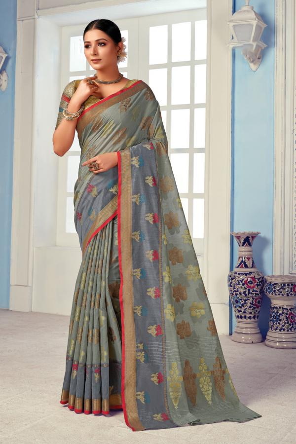 Sangam Deepika Fancy Cotton Handloom Saree 