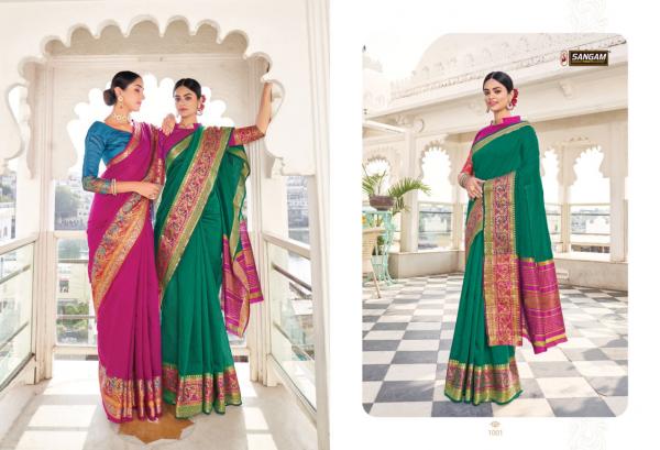 Sangam Matka Handloom Fancy Ethnic Wear Saree