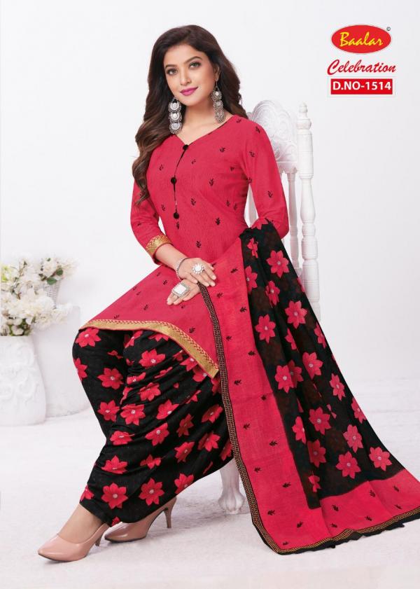 Baalar Celebration Patiyala Special 15 Fancy Cotton Dress Materials 