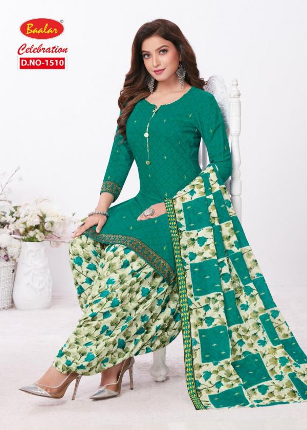 Baalar Celebration Patiyala Special 15 Fancy Cotton Dress Materials 