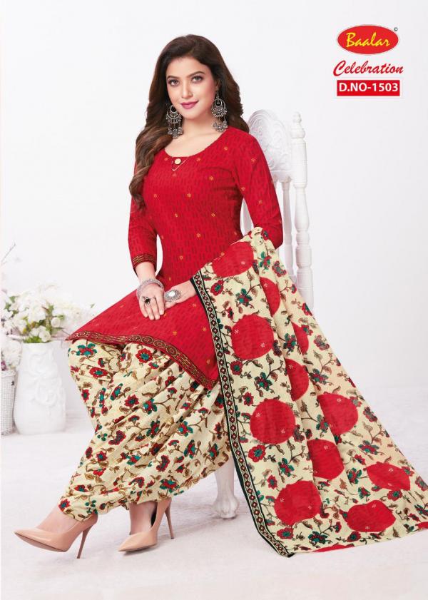 Baalar Celebration Patiyala Special 15 Fancy Cotton Dress Materials 