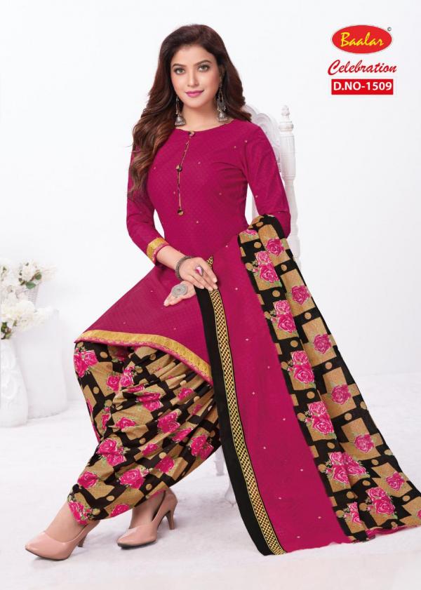 Baalar Celebration Patiyala Special 15 Fancy Cotton Dress Materials 