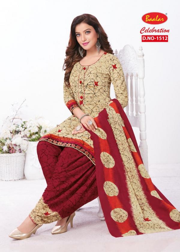 Baalar Celebration Patiyala Special 15 Fancy Cotton Dress Materials 