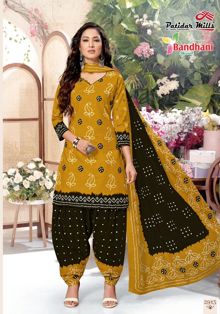 Patidar Bandhani Special Vol 29 Beautiful Cotton Dress Materials 