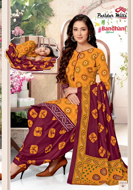 Patidar Bandhani Special Vol 29 Beautiful Cotton Dress Materials 