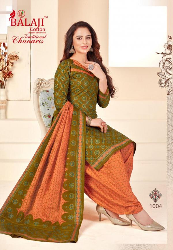 Balaji Traditional Chunaris Fancy Cotton Dress Materials