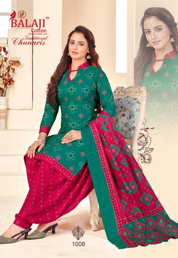 Balaji Traditional Chunaris Fancy Cotton Dress Materials