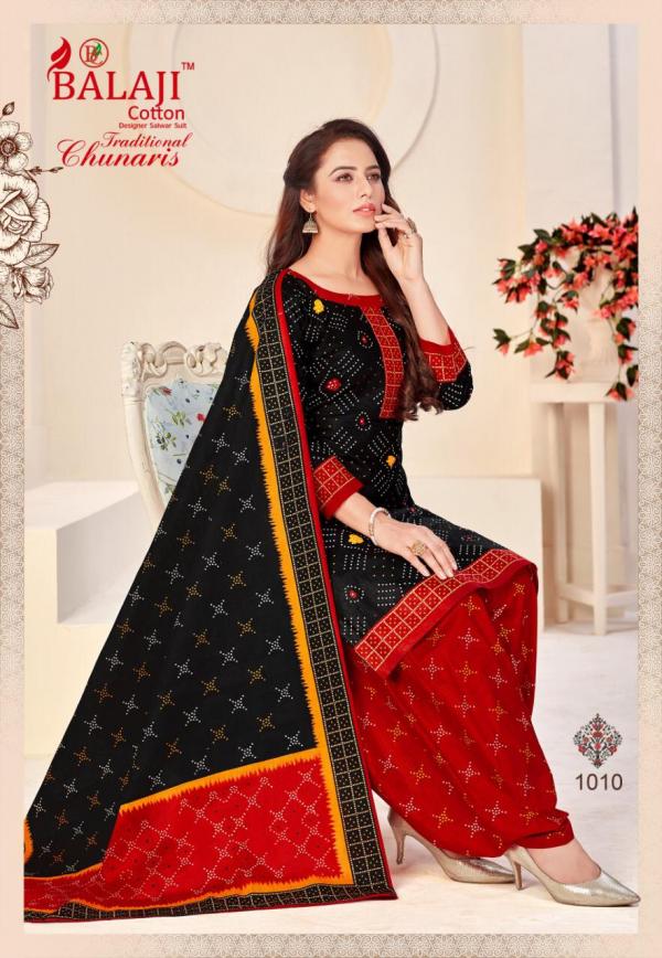 Balaji Traditional Chunaris Fancy Cotton Dress Materials