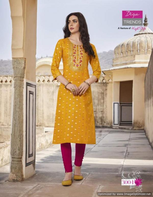  Diya Victoria 3 Designer Rayon Embroidery Kurti