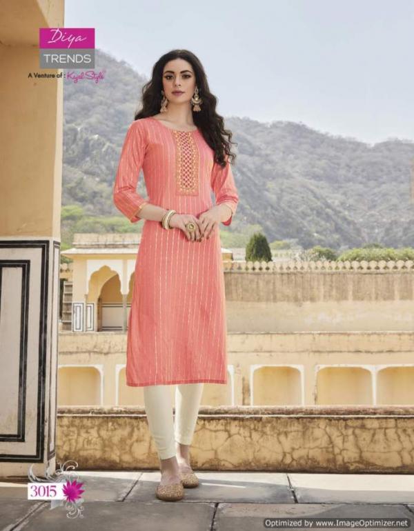  Diya Victoria 3 Designer Rayon Embroidery Kurti