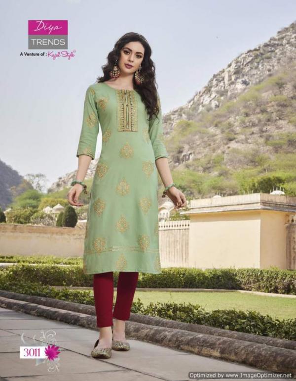  Diya Victoria 3 Designer Rayon Embroidery Kurti