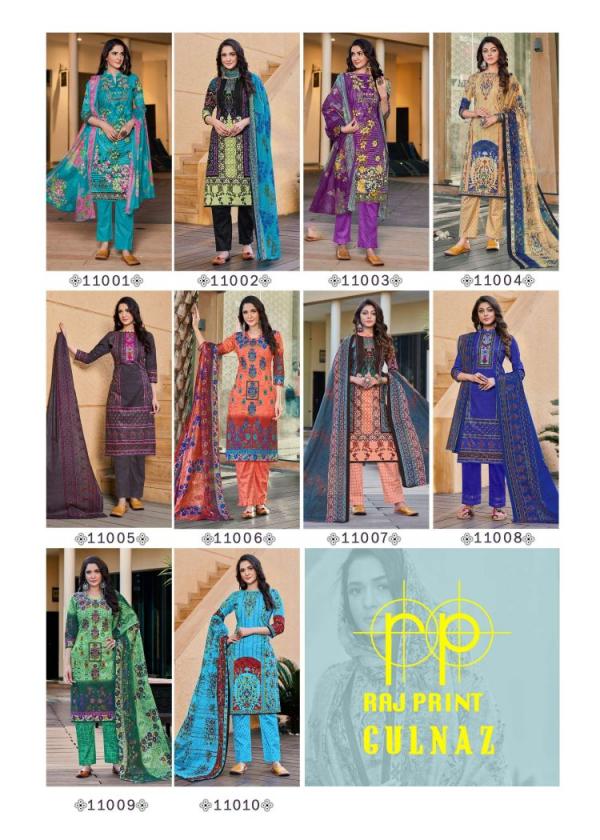 Raj Print Gulnaz 1 Fancy Cotton Printed Dress Materials