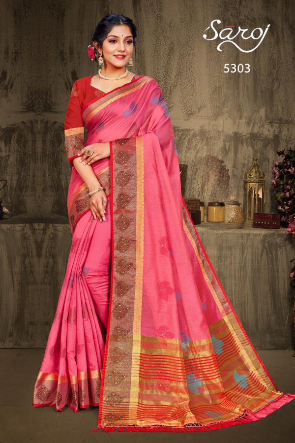 Saroj Valentine Beautiful Wedding Wear Silk Saree