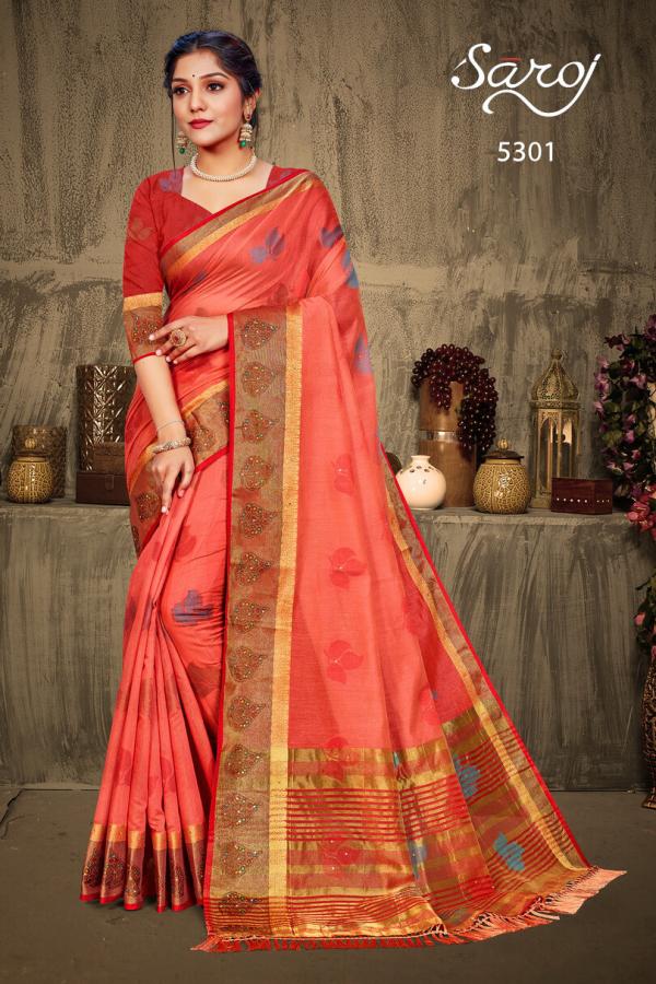 Saroj Valentine Beautiful Wedding Wear Silk Saree