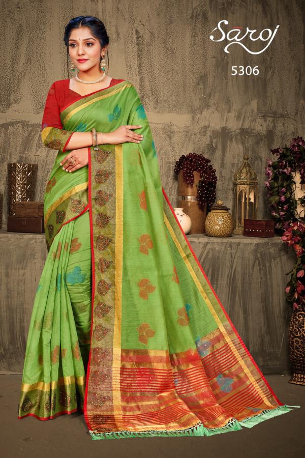 Saroj Valentine Beautiful Wedding Wear Silk Saree