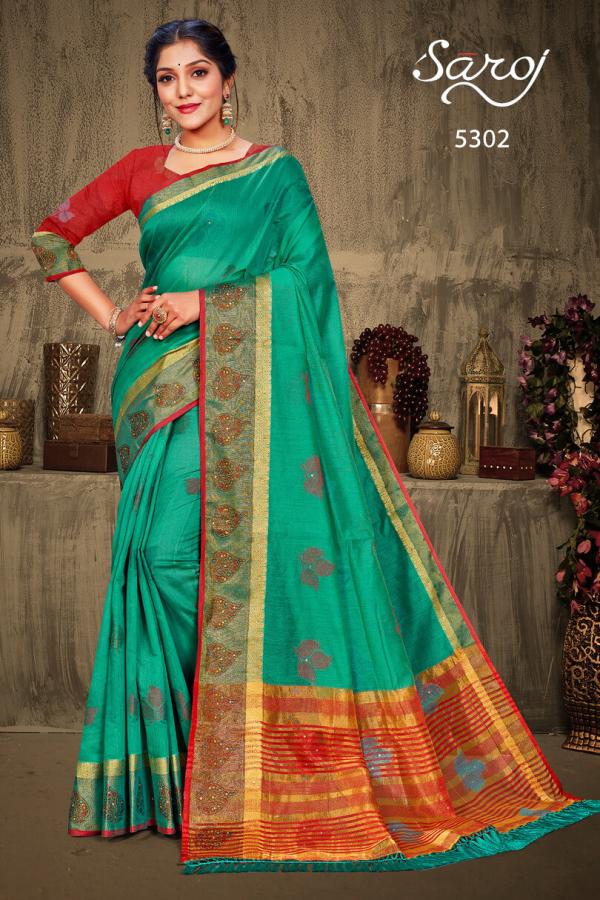 Saroj Valentine Beautiful Wedding Wear Silk Saree