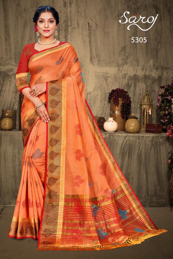 Saroj Valentine Beautiful Wedding Wear Silk Saree