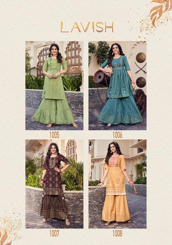 Kajal Lavish 1 Designer Ethnic Wear Kurti With Sharara 