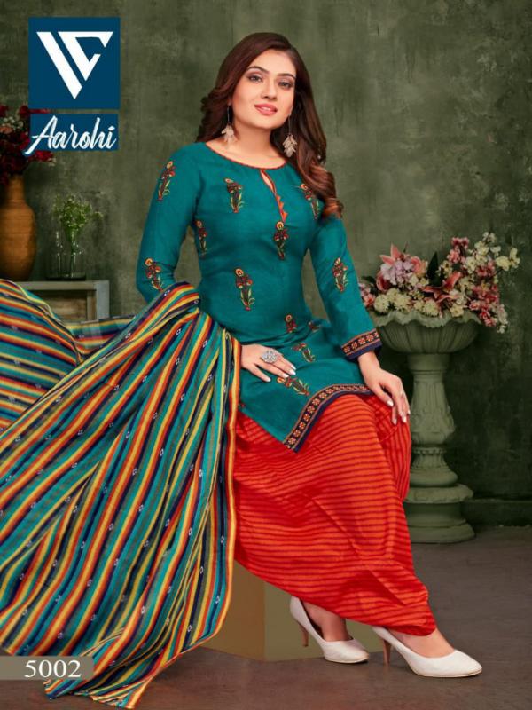 Aarohi 5 Beautiful Cotton Printed Dress Materials