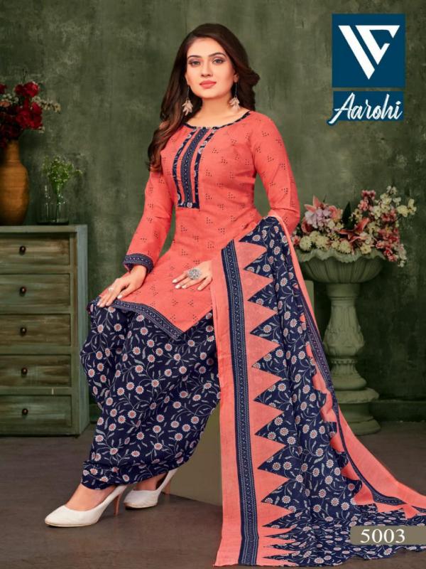 Aarohi 5 Beautiful Cotton Printed Dress Materials