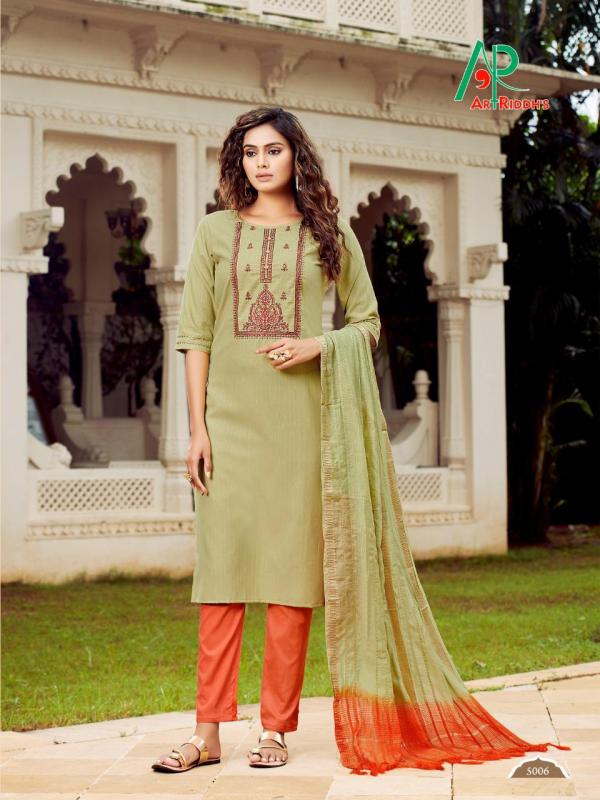 Art Riddh's RRR Designer Cotton Kurti With Dupatta