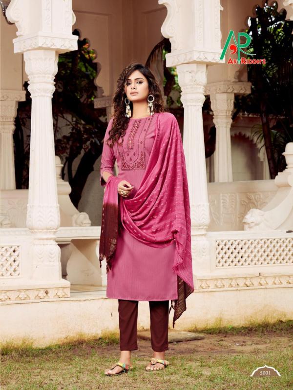 Art Riddh's RRR Designer Cotton Kurti With Dupatta