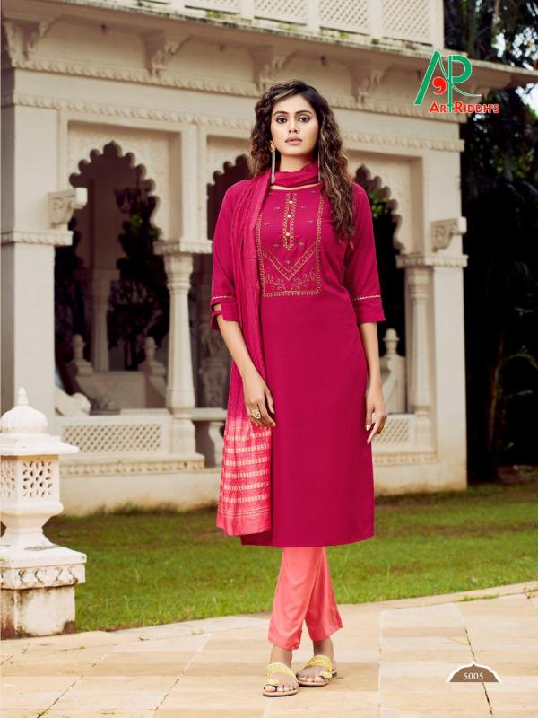 Art Riddh's RRR Designer Cotton Kurti With Dupatta