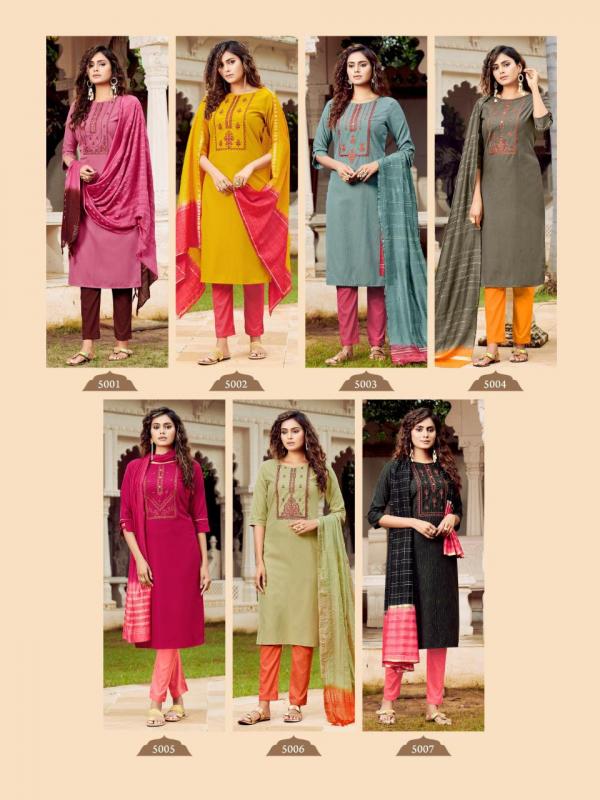 Art Riddh's RRR Designer Cotton Kurti With Dupatta