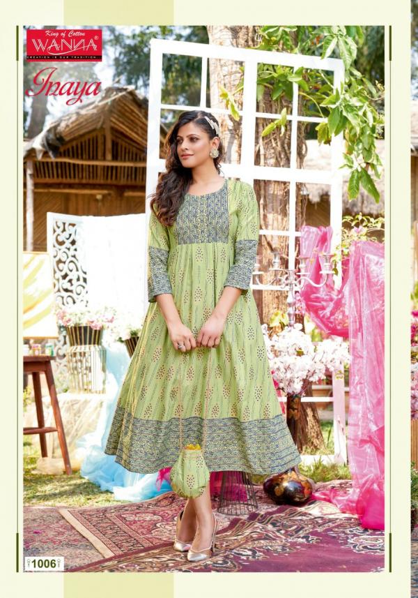 Wanna Inaya Designer Rayon Festive Wear Long Kurti