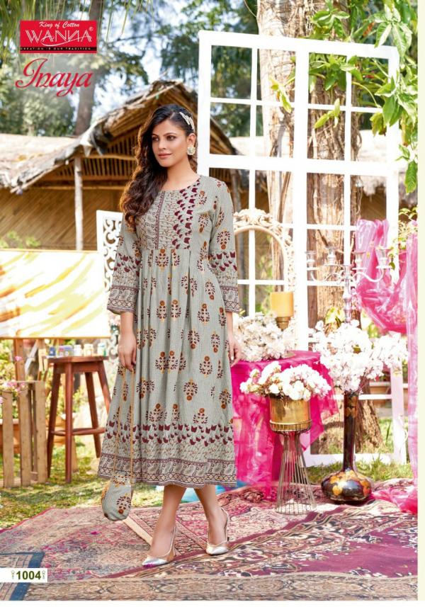 Wanna Inaya Designer Rayon Festive Wear Long Kurti