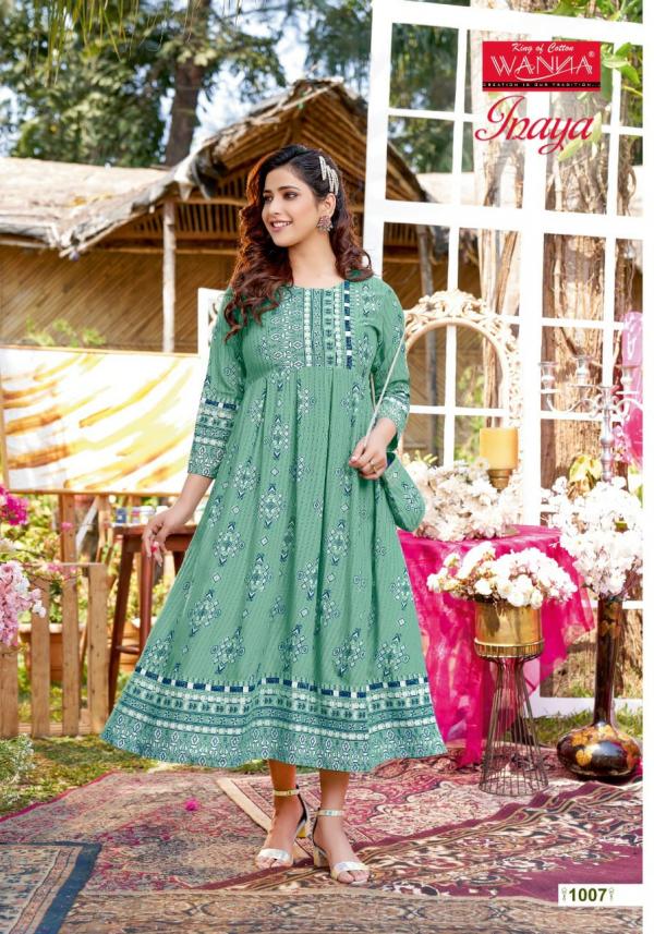 Wanna Inaya Designer Rayon Festive Wear Long Kurti