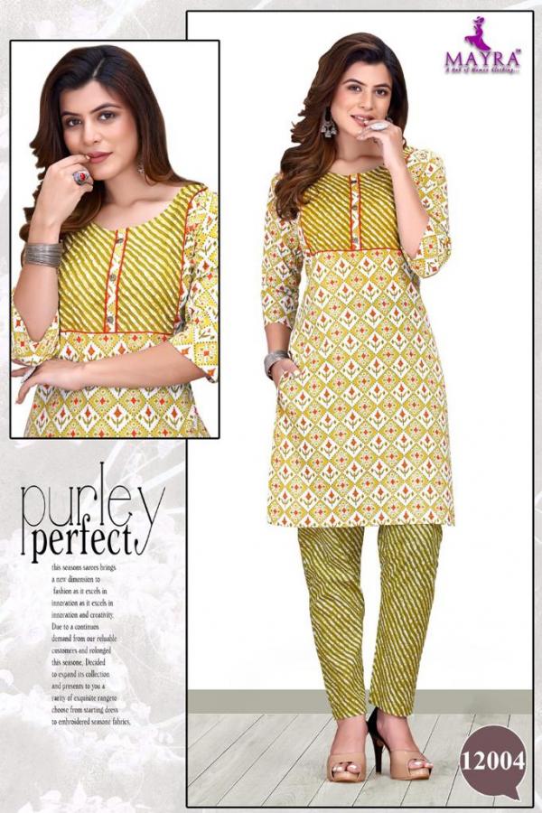 Mayra Summer Cool Beautiful Cotton Printed Kurti With Bottom