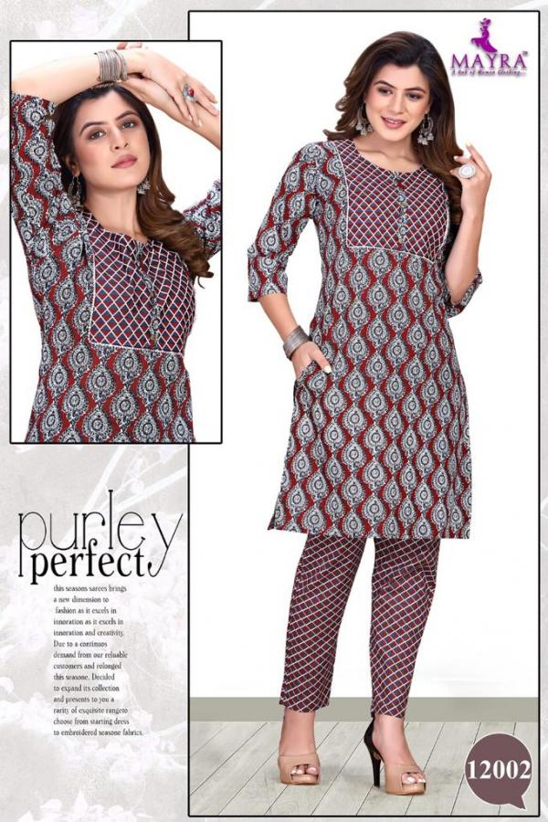 Mayra Summer Cool Beautiful Cotton Printed Kurti With Bottom