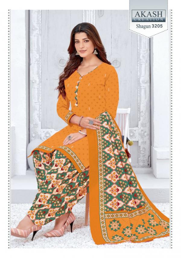 Akash Shagun Vol-32 Fancy Cotton Printed Dress Materials