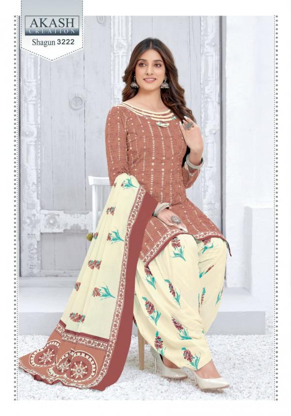 Akash Shagun Vol-32 Fancy Cotton Printed Dress Materials