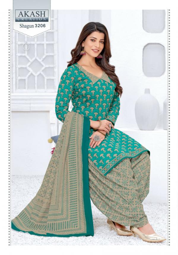 Akash Shagun Vol-32 Fancy Cotton Printed Dress Materials