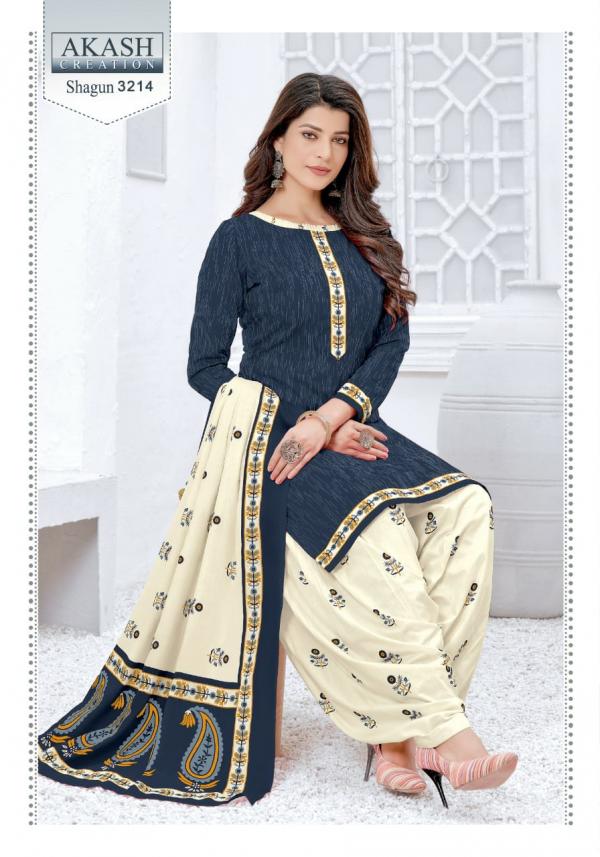 Akash Shagun Vol-32 Fancy Cotton Printed Dress Materials