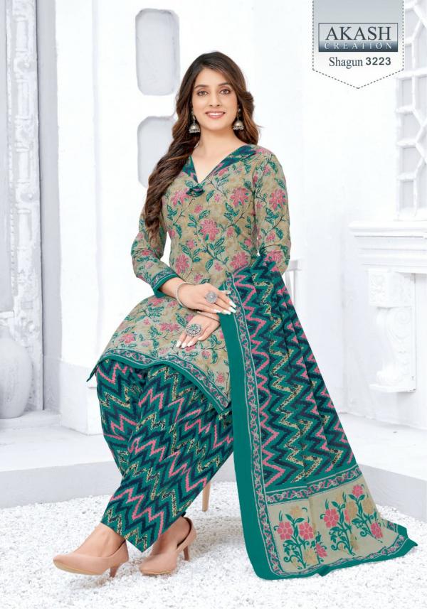 Akash Shagun Vol-32 Fancy Cotton Printed Dress Materials