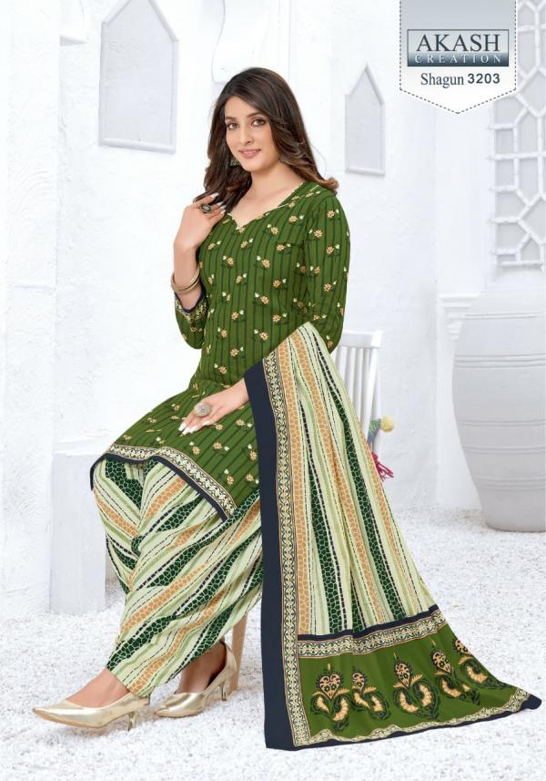 Akash Shagun Vol-32 Fancy Cotton Printed Dress Materials