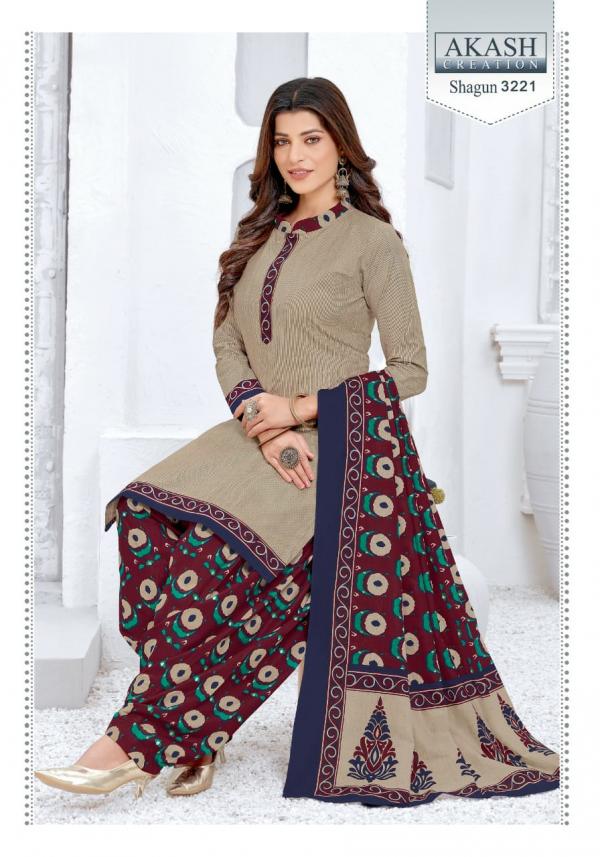 Akash Shagun Vol-32 Fancy Cotton Printed Dress Materials