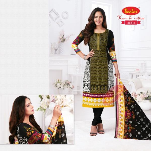 Baalar Karachi Vol-10 Designer Cotton Printed Dress Materials