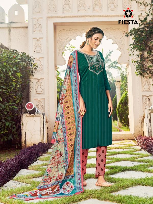 Fiesta Nargis Designer Cotton Embroidery Readymade Salwar