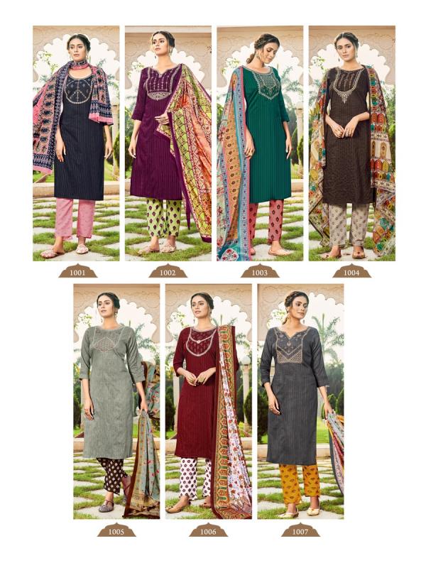 Fiesta Nargis Designer Cotton Embroidery Readymade Salwar