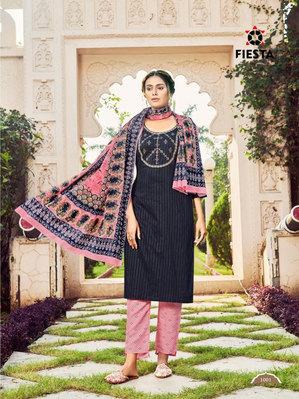 Fiesta Nargis Designer Cotton Embroidery Readymade Salwar