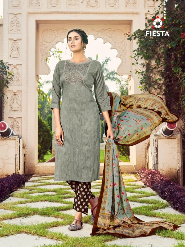 Fiesta Nargis Designer Cotton Embroidery Readymade Salwar