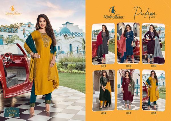 LF Pushpa 2 Designer Rayon Embroidery Readymade Salwar