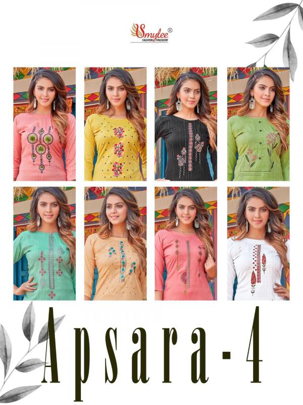 Smylee Apsara 4 Beautiful Rayon Embroidery Kurti